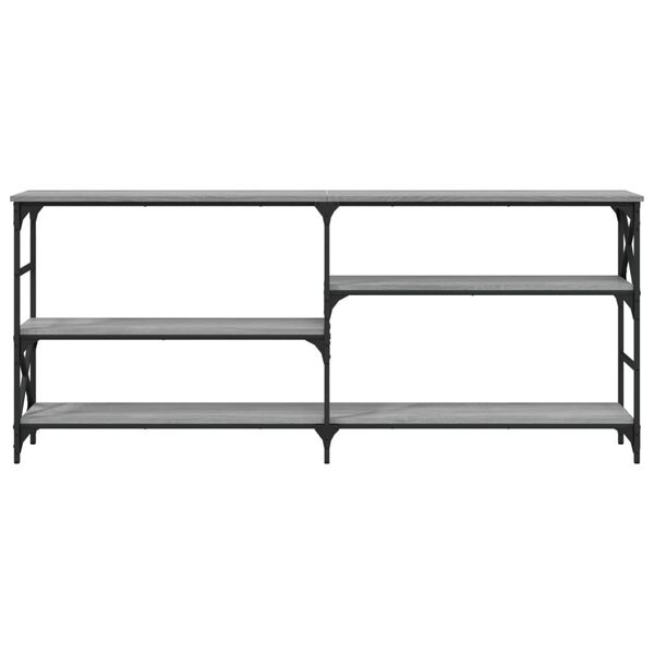 vidaXL sz&uuml;rke sonoma sz&iacute;nű szerelt fa konzolasztal 180 x 29 x 76,5 cm