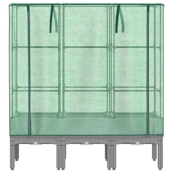 vidaXL rattan megjelen&eacute;sű magas&aacute;gy&aacute;s melegh&aacute;ztakar&oacute;val 120x40x140 cm