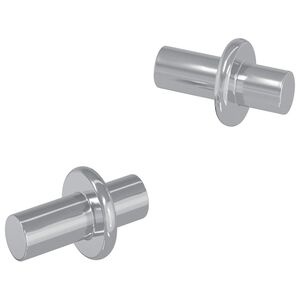 vidaXL Polc Peg 2 db Ez&uuml;st 8,6 x 8,6 x 14,6 mm Ac&eacute;l