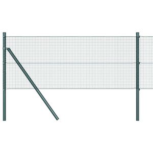 vidaXL Hegesztett dr&oacute;th&aacute;l&oacute;s ker&iacute;t&eacute;s talaj r&ouml;gz&iacute;t&eacute;s 100 x 0,5 m Z&ouml;ld