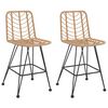 vidaXL 2 db b&aacute;rsz&eacute;k polietil&eacute;n rattan &eacute;s ac&eacute;l 45 x 56 x 103,5 cm