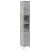 vidaXL betonsz&uuml;rke szerelt fa f&uuml;rdőszobaszekr&eacute;ny 30 x 30 x 190 cm
