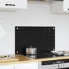 vidaXL Konyhai splashback Fekete 70 x 40 cm edzett &uuml;veg