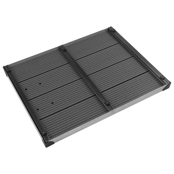 vidaXL sz&uuml;rke WPC &eacute;s rozsdamentes ac&eacute;l k&uuml;lt&eacute;ri zuhanyt&aacute;lca 80 x 62 cm