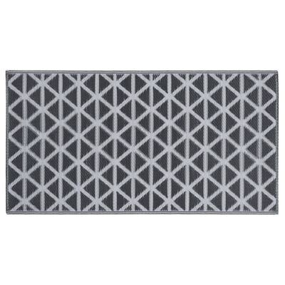 vidaXL fekete PP kültéri szőnyeg 190 x 290 cm
