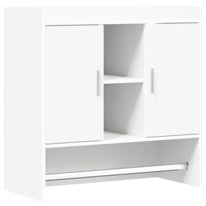 vidaXL Falpolc Falra szerelhető Feh&eacute;r 80 x 36 x 80 cm Szerelt Fa