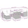 vidaXL 8 r&eacute;szes sz&uuml;rke polyrattan ak&aacute;cfa kerti &uuml;lőgarnit&uacute;ra p&aacute;rn&aacute;kkal