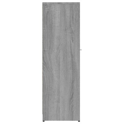 vidaXL szürke sonoma színű szerelt fa fürdőszobaszekrény 30x30x95 cm