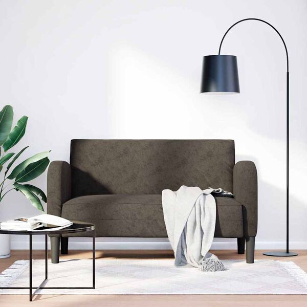 vidaXL s&ouml;t&eacute;tsz&uuml;rke műbőr Loveseat kanap&eacute; 110 cm