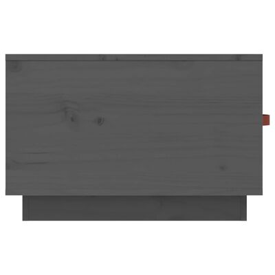 vidaXL szürke tömör fenyőfa dohányzóasztal 60 x 53 x 35 cm