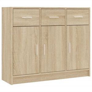 vidaXL sonoma t&ouml;lgy sz&iacute;nű szerelt fa t&aacute;lal&oacute;asztal 91x28x75 cm