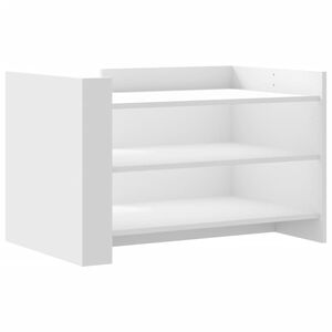vidaXL feh&eacute;r szerelt fa doh&aacute;nyz&oacute;asztal 80 x 50 x 50 cm
