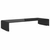 vidaXL Fekete &uuml;veg TV/monitor &aacute;llv&aacute;ny 80x30x13 cm