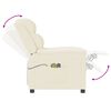 vidaXL krémszínű műbőr elektromos masszázsfotel