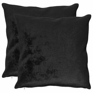 vidaXL Takar&oacute; P&aacute;rna 2 db HEERLEN Fekete 60 x 60 cm Flanell