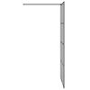 vidaXL Walk-in zuhanyfal Fekete 100 x 195 cm edzett &uuml;veg