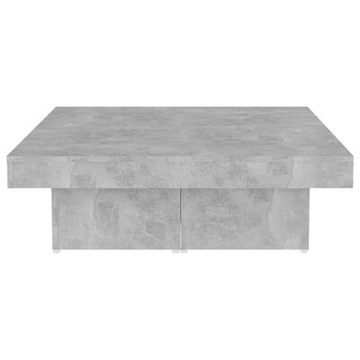 vidaXL betonszürke forgácslap dohányzóasztal 90 x 90 x 28 cm
