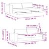 vidaXL Kanap&eacute;&aacute;gy 200cm Felhősz&uuml;rke sz&ouml;vet