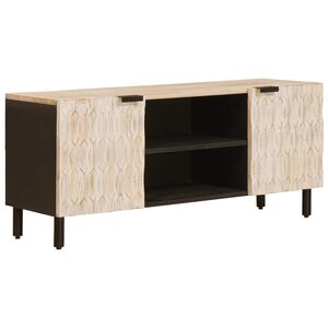 vidaXL TV szekr&eacute;ny Feh&eacute;r mosott fel&uuml;let 105 x 33 x 46 cm