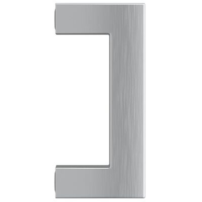 vidaXL 20 db ezüst rozsdamentes acél szekrényfogantyú 64 mm