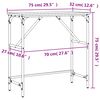 vidaXL szürke sonoma színű szerelt fa konzolasztal 75x32x75 cm