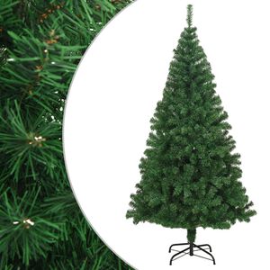 vidaXL z&ouml;ld PVC műkar&aacute;csonyfa vastag &aacute;gakkal 210 cm