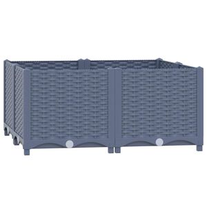 vidaXL polipropil&eacute;n magas&aacute;gy&aacute;s 80 x 80 x 38 cm