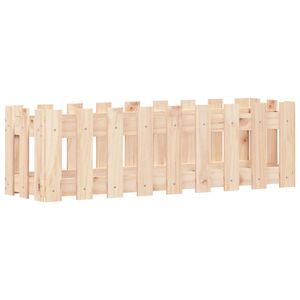 vidaXL t&ouml;m&ouml;r fenyőfa kerti magas&aacute;gy&aacute;s ker&iacute;t&eacute;ssel 100 x 30 x 30 cm