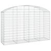 vidaXL &iacute;ves horganyzott vas gabion kos&aacute;r 200x50x120/140 cm