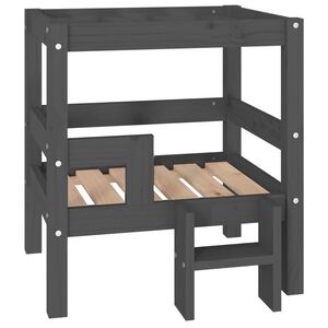 vidaXL sz&uuml;rke t&ouml;m&ouml;r fenyőfa kutya&aacute;gy 55,5x53,5x60 cm