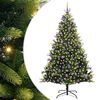 vidaXL Mesters&eacute;ges Hajl&iacute;tott Kar&aacute;csonyfa 300 LED-del Z&ouml;ld 210 cm