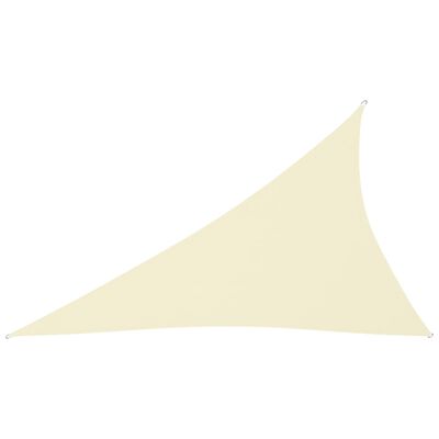 vidaXL krémszínű háromszögű oxford-szövet napvitorla 4 x 5 x 6,4 m