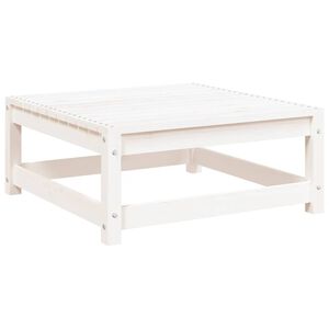 vidaXL feh&eacute;r t&ouml;m&ouml;r fenyőfa kerti l&aacute;btart&oacute; 70 x 70 x 30 cm
