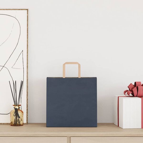 vidaXL 50 db k&eacute;k pap&iacute;rzacsk&oacute;k foganty&uacute;kkal 26x17x25 cm