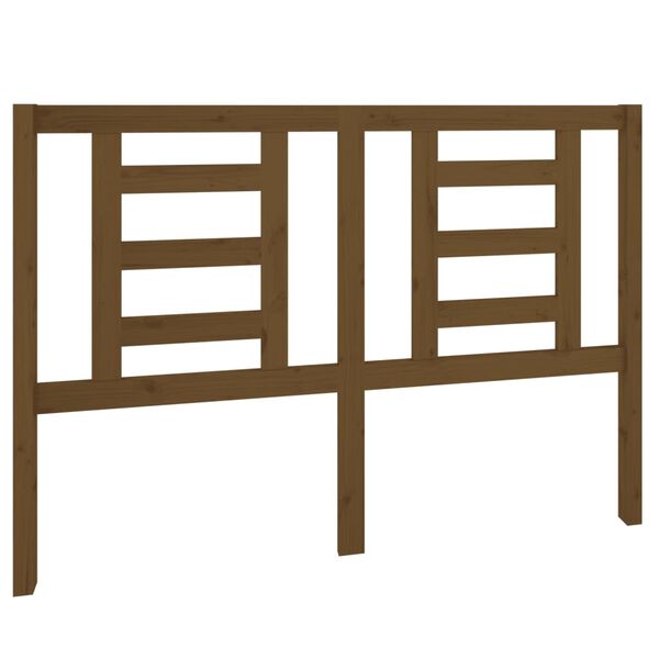 vidaXL mézbarna tömör fenyőfa ágyfejtámla 141 x 4 x 100 cm