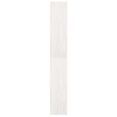 vidaXL fehér tömör fenyőfa könyvszekrény/térelválasztó 40x30x199 cm