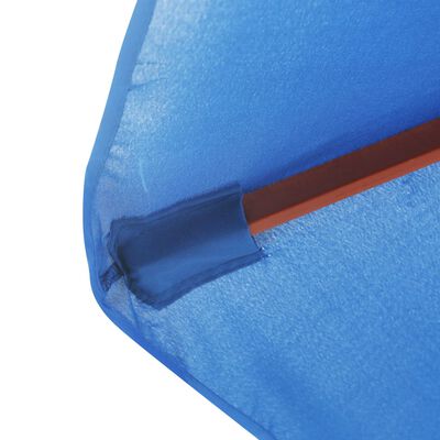 vidaXL kék kültéri napernyő farúddal 350 cm