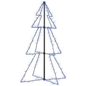 vidaXL 160 LED-es belt&eacute;ri/k&uuml;lt&eacute;ri k&uacute;p alak&uacute; kar&aacute;csonyfa 78 x 120 cm