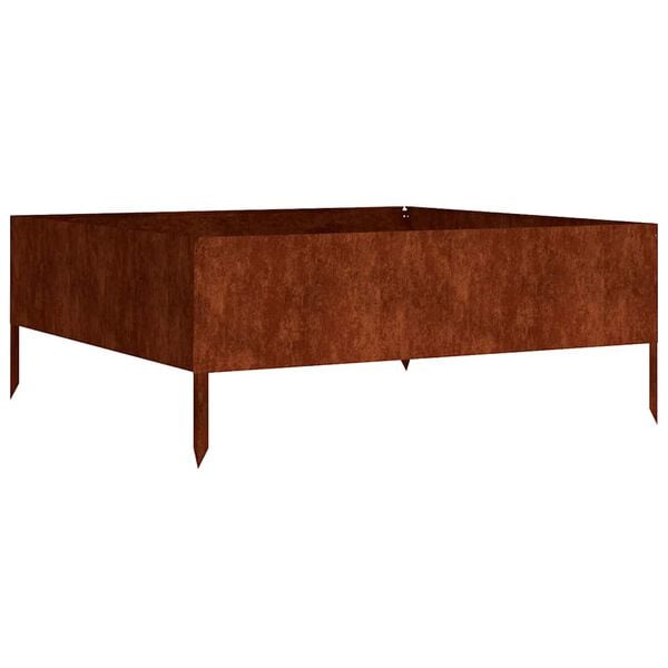 vidaXL corten ac&eacute;l kerti magas&aacute;gy&aacute;s 100 x 100 x 41 cm