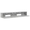 vidaXL St&uacute;di&oacute; &iacute;r&oacute;asztal Betonsz&uuml;rke 152 x 36 x 19,5 cm Szerelt Fa