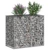 vidaXL Gabion emelt &aacute;gy Ez&uuml;st 90 x 50 x 80 cm Horganyzott ac&eacute;l