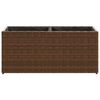 vidaXL barna polyrattan kerti &uuml;ltetől&aacute;da 2 cser&eacute;ppel 72x30x32 cm