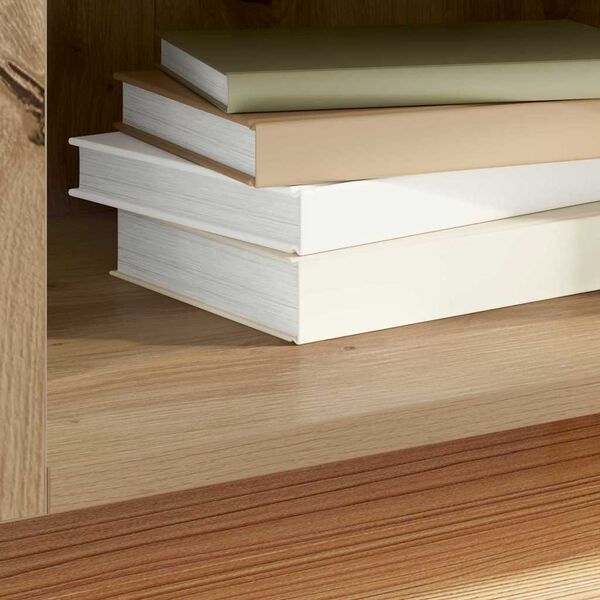 vidaXL Hanglemez szekr&eacute;ny Artisan t&ouml;lgy 121 x 38 x 48 cm Faanyag