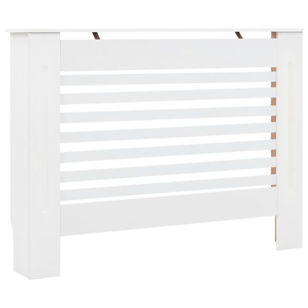 vidaXL 2 db fehér MDF radiátorburkolat 112 x 19 x 81,5 cm