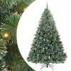 vidaXL Mű kar&aacute;csonyfa 300 LED-del &aacute;llv&aacute;nnyal Z&ouml;ld 240 cm PE &eacute;s PVC