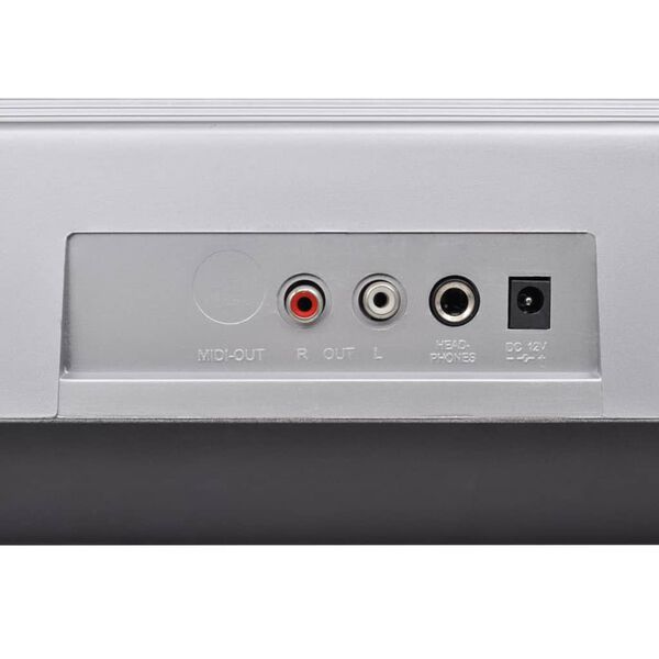 vidaXL 61 gombos ez&uuml;st &eacute;s fekete elektromos billentyűs k&eacute;szlet