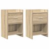 vidaXL &Eacute;jjeliszekr&eacute;nyek 2 db Sonoma T&ouml;lgy 40 x 30 x 60 cm Szerelt Fa