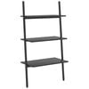 vidaXL 3 szintes fekete l&eacute;trapolc 64 x 34 x 116 cm