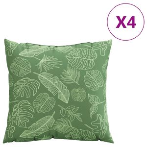 vidaXL Sz&oacute;rt P&aacute;rn&aacute;k 4 pcs Lev&eacute;l mint&aacute;zat 40 x 40 cm Poli&eacute;szter sz&ouml;vet