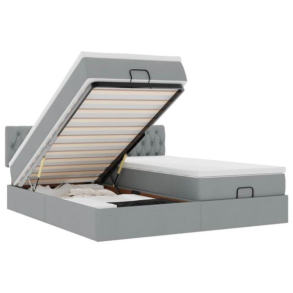 vidaXL Ottom&aacute;n &aacute;gykeret matracokkal Vil&aacute;gossz&uuml;rke 160x200cm sz&ouml;vet